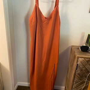Burnt Orange Maxi Dress